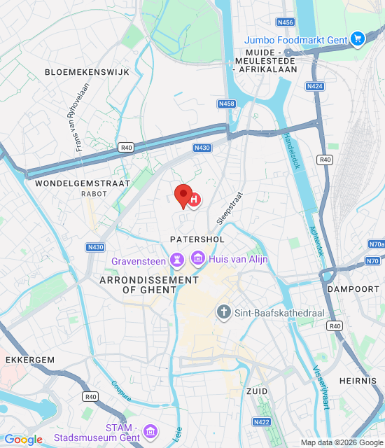 Google maps afbeelding voor AZ Sint-Lucas